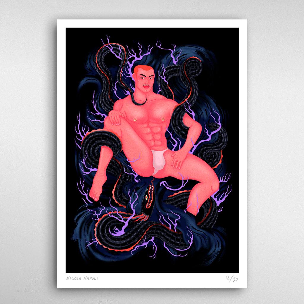 Dragon limited edition risograph print